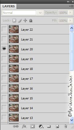 Layers created from video file
